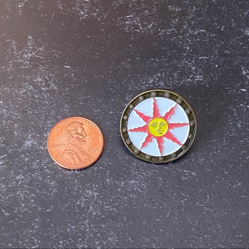 Salty Sun Enamel Pin/ Brooch - Picture 3 of 6